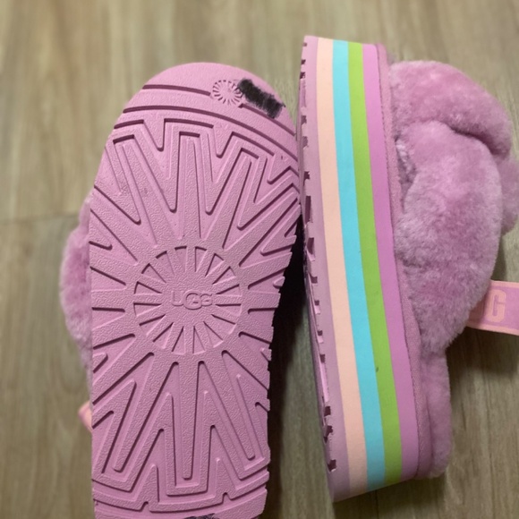 Ugg Multicolored Disco Knot Slides Size 10 - Picture 8 of 16